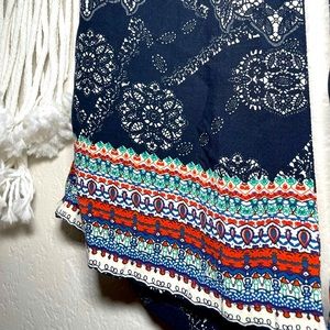 Bohemian Pattern Flare Casual Pants
